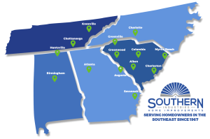 Southern Industries Home Improvements locations on map