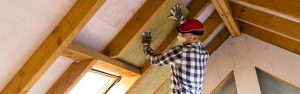 A guy working on insulations