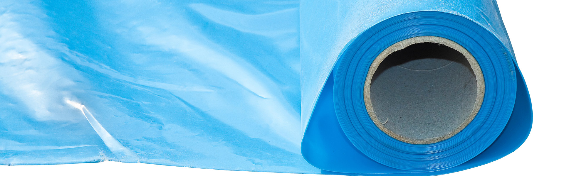 A picture of a blue vapor barrier