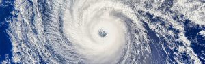 Satellite picture of a hurricane